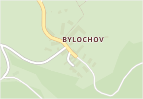 Bylochov v obci Snědovice - mapa části obce