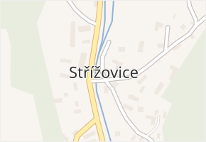 Střížovice v obci Snědovice - mapa části obce