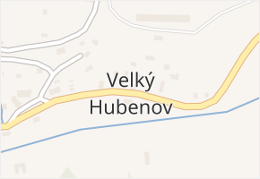 Velký Hubenov v obci Snědovice - mapa části obce