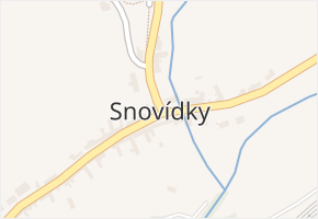 Snovídky v obci Snovídky - mapa části obce