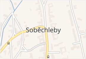 Soběchleby v obci Soběchleby - mapa části obce