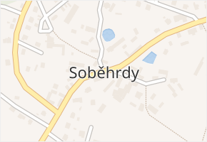 Soběhrdy v obci Soběhrdy - mapa části obce