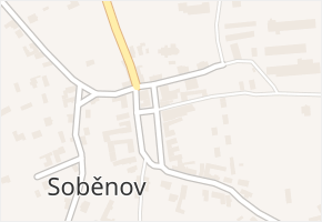 Soběnov v obci Soběnov - mapa části obce