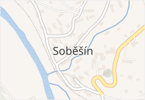 Soběšín v obci Soběšín - mapa části obce
