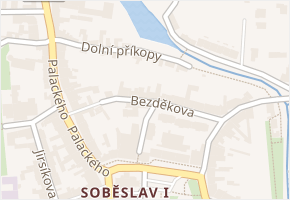Bezděkova v obci Soběslav - mapa ulice
