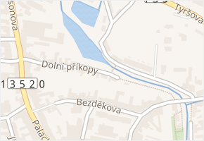 Dolní příkopy v obci Soběslav - mapa ulice