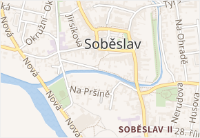 Havlíčkovo nábřeží v obci Soběslav - mapa ulice