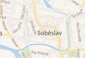Kostelní v obci Soběslav - mapa ulice
