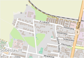Na Jezárkách v obci Soběslav - mapa ulice