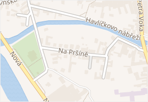 Na Pršíně v obci Soběslav - mapa ulice