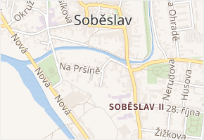 Na Solinách v obci Soběslav - mapa ulice