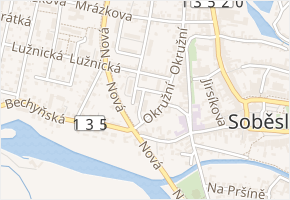 Na Svépomoci v obci Soběslav - mapa ulice