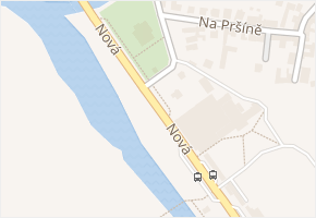 Nová v obci Soběslav - mapa ulice