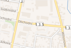 Obchodní v obci Soběslav - mapa ulice