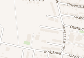 Sídliště Svákov v obci Soběslav - mapa ulice