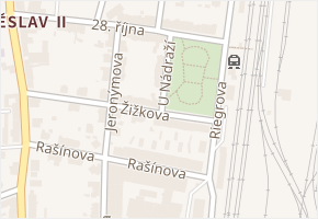 U Nádraží v obci Soběslav - mapa ulice