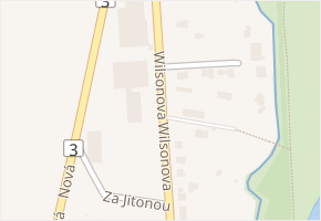 Wilsonova v obci Soběslav - mapa ulice