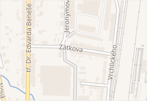 Zátkova v obci Soběslav - mapa ulice