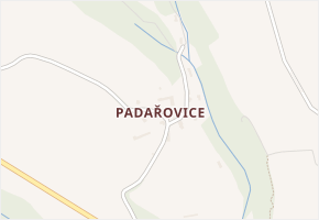 Padařovice v obci Soběslavice - mapa části obce