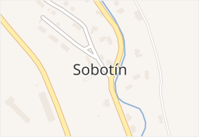 Sobotín v obci Sobotín - mapa části obce