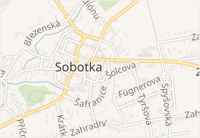 Baštecká v obci Sobotka - mapa ulice