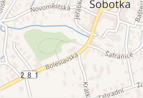 Boleslavská v obci Sobotka - mapa ulice