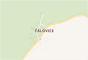 Čálovice v obci Sobotka - mapa části obce