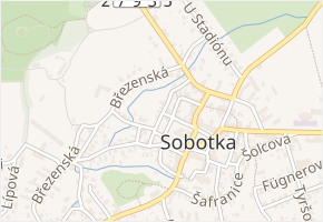 Černínská v obci Sobotka - mapa ulice