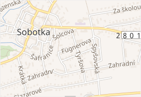 Fügnerova v obci Sobotka - mapa ulice