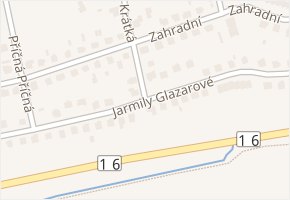 Jarmily Glazarové v obci Sobotka - mapa ulice