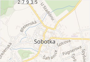 Jeřábkova v obci Sobotka - mapa ulice