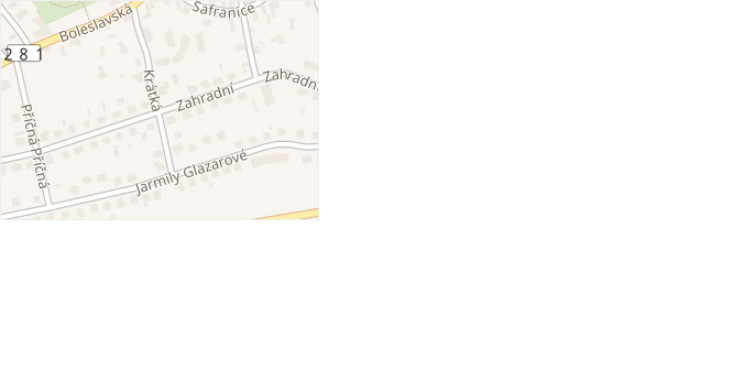 Krátká v obci Sobotka - mapa ulice