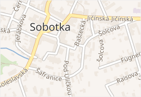 Malé náměstí v obci Sobotka - mapa ulice