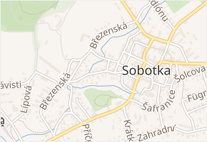 Novoměstská v obci Sobotka - mapa ulice