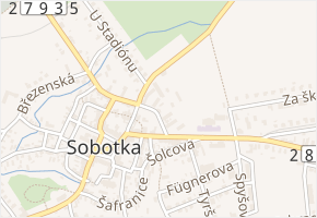 Předměstská v obci Sobotka - mapa ulice
