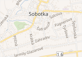 Šafranice v obci Sobotka - mapa ulice