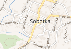 Sobotka v obci Sobotka - mapa části obce