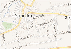 Šolcova v obci Sobotka - mapa ulice