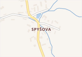 Spyšova v obci Sobotka - mapa části obce