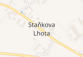 Staňkova Lhota v obci Sobotka - mapa části obce