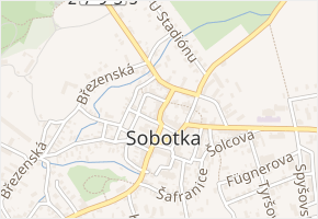 Turnovská v obci Sobotka - mapa ulice