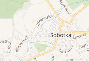 U škrobárny v obci Sobotka - mapa ulice