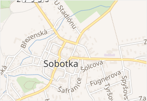 Úzká v obci Sobotka - mapa ulice