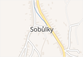 Sobůlky v obci Sobůlky - mapa části obce