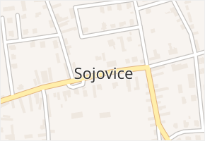 Sojovice v obci Sojovice - mapa části obce