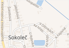 Ke hřišti v obci Sokoleč - mapa ulice