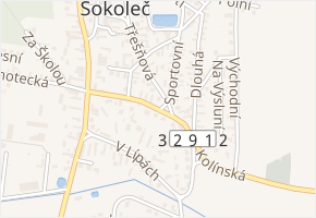 Kolínská v obci Sokoleč - mapa ulice