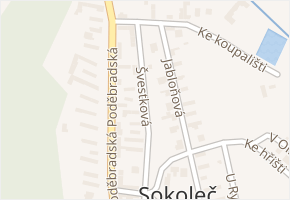 Švestková v obci Sokoleč - mapa ulice