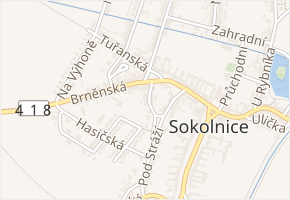Krátká v obci Sokolnice - mapa ulice
