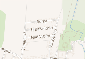 U Bažantnice v obci Sokolnice - mapa ulice